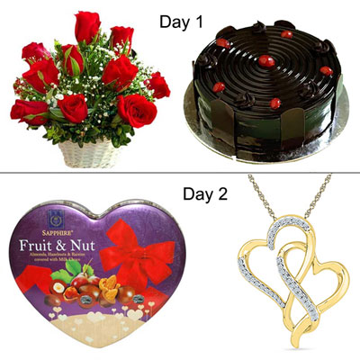 "Love U Everyday My Valentine (Multi day Hamper ) - Click here to View more details about this Product